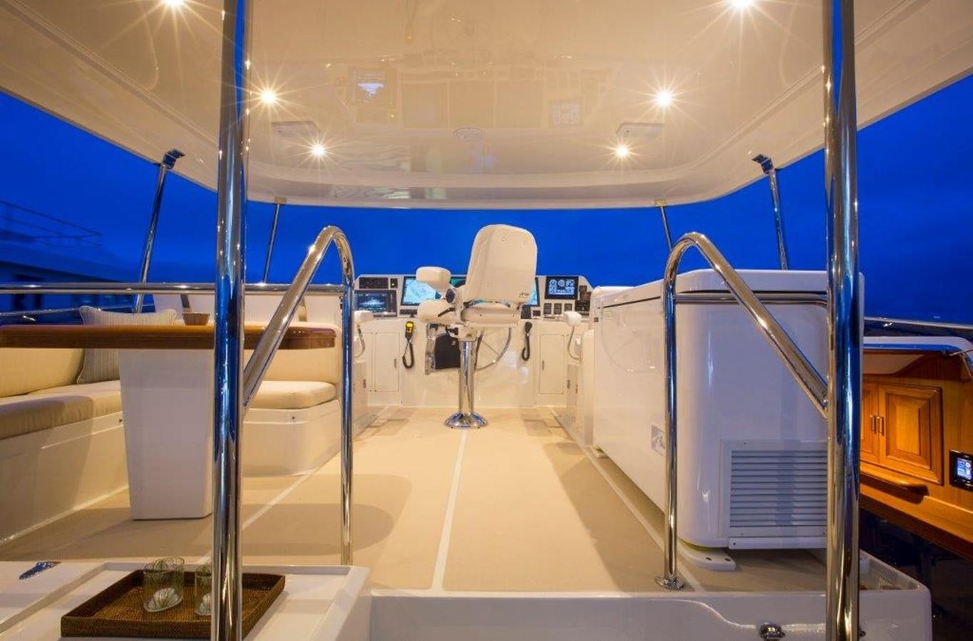 a room with chairs and tables aboard FLEMING 78 - NEW BUILD Yacht for Sale