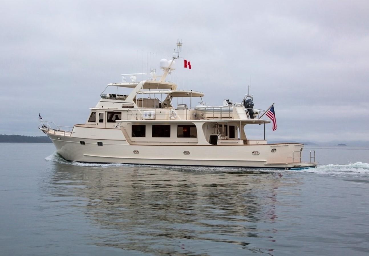 a boat on the water aboard FLEMING 78 - NEW BUILD Yacht for Sale
