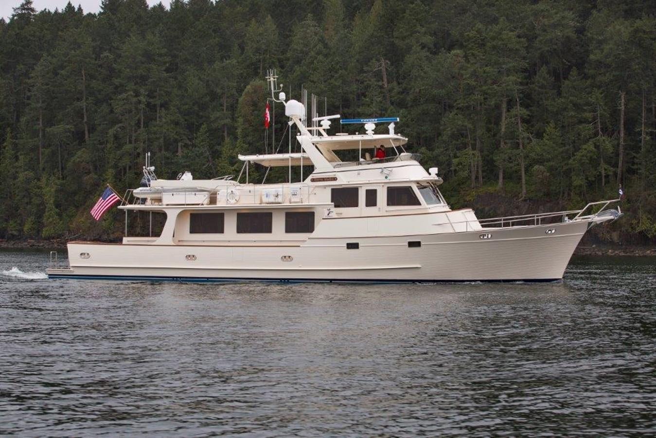 a boat on the water aboard FLEMING 78 - NEW BUILD Yacht for Sale