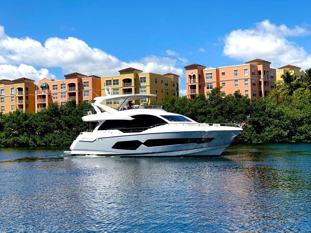 a boat on the water aboard SOLAIRE Yacht for Sale