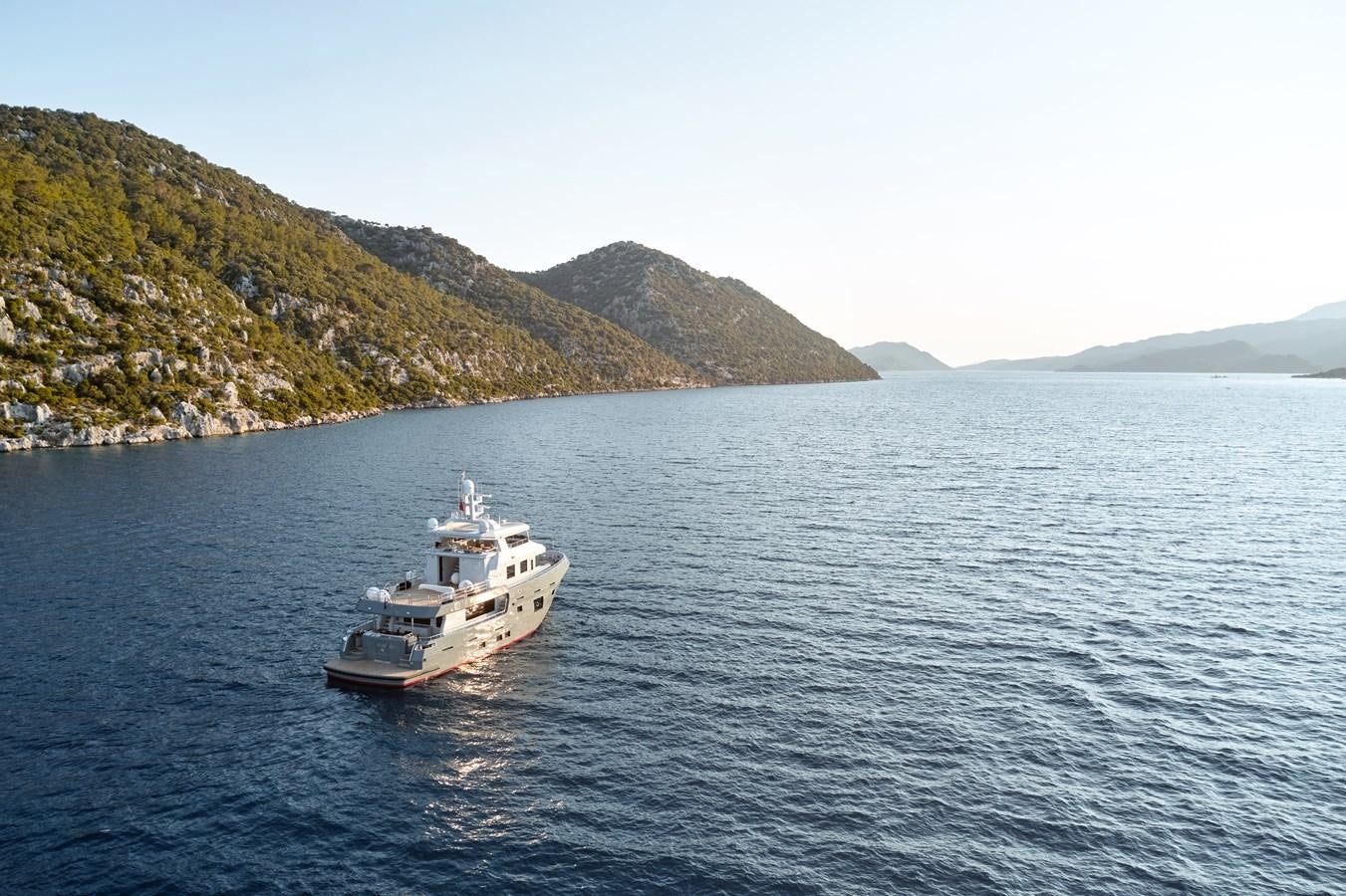 a boat on the water aboard BERING 88/05 Yacht for Sale