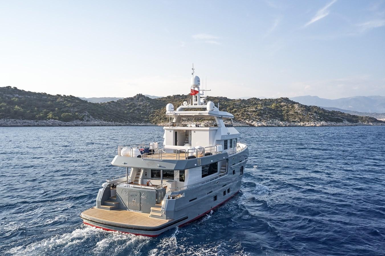 a boat in the water aboard BERING 88/05 Yacht for Sale