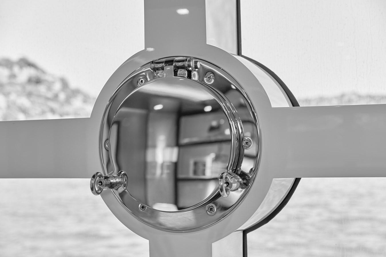 a close-up of a satellite aboard BERING 88/05 Yacht for Sale