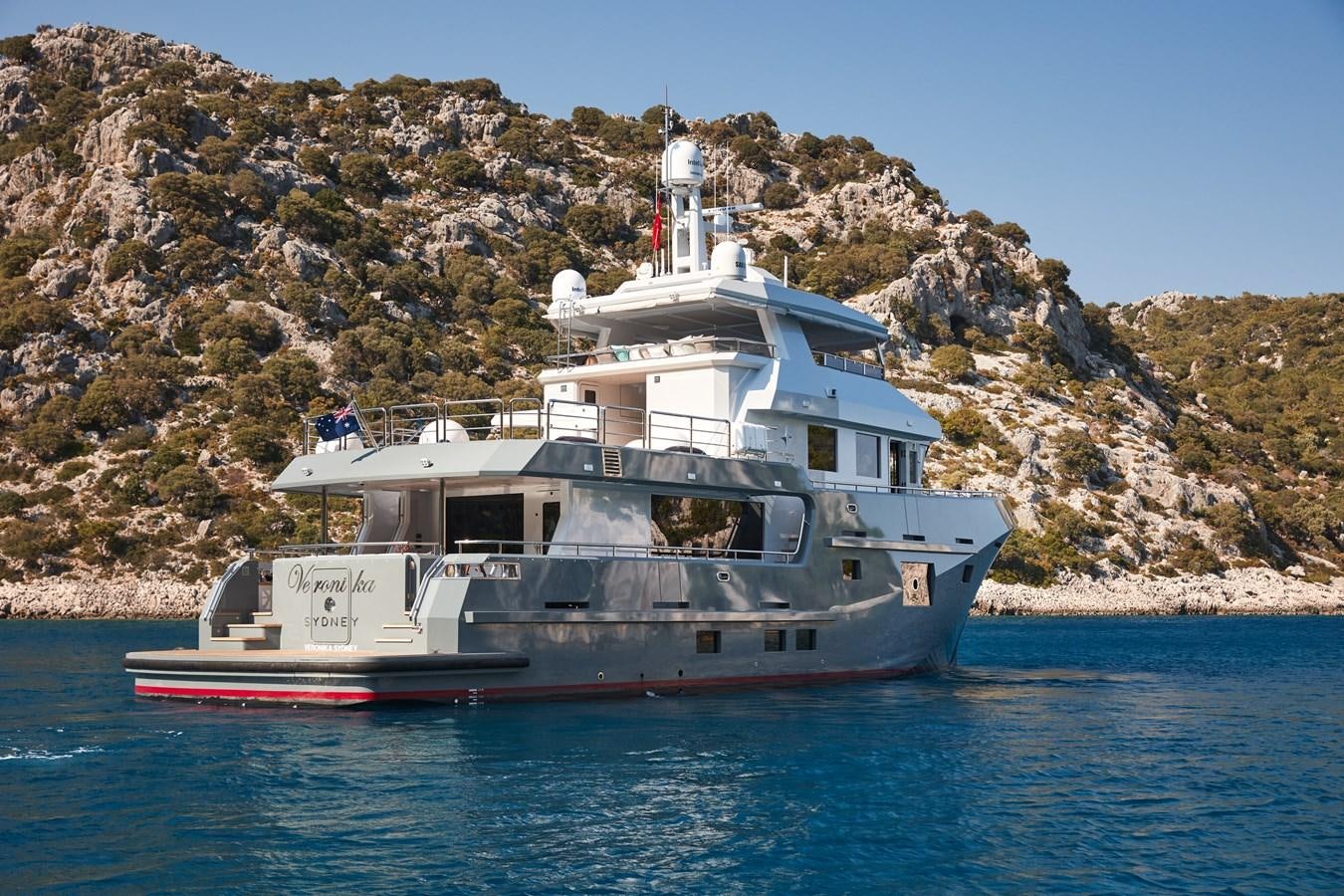 a boat on the water aboard BERING 88/05 Yacht for Sale