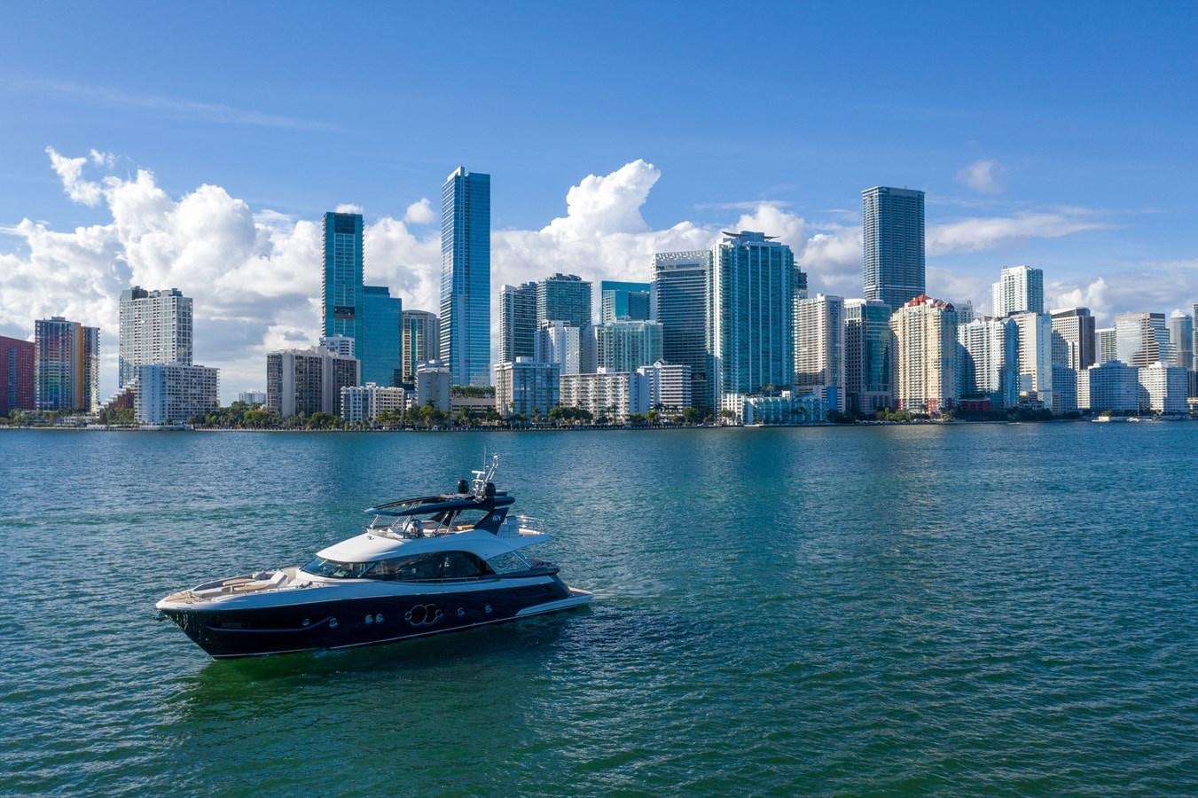 a boat on the water aboard MONTE CARLO YACHTS MCY 76 Yacht for Sale