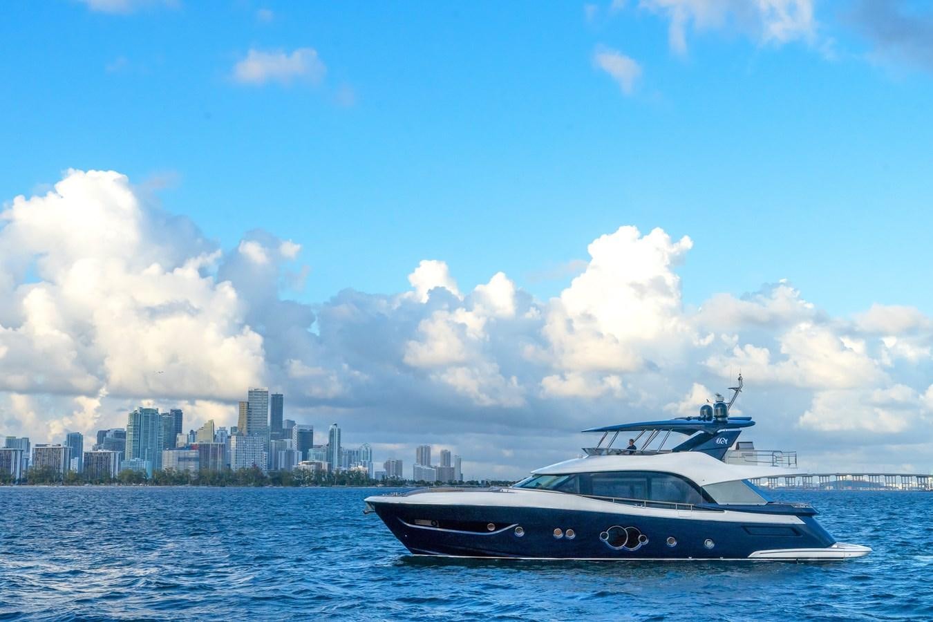 a boat in the water aboard MONTE CARLO YACHTS MCY 76 Yacht for Sale