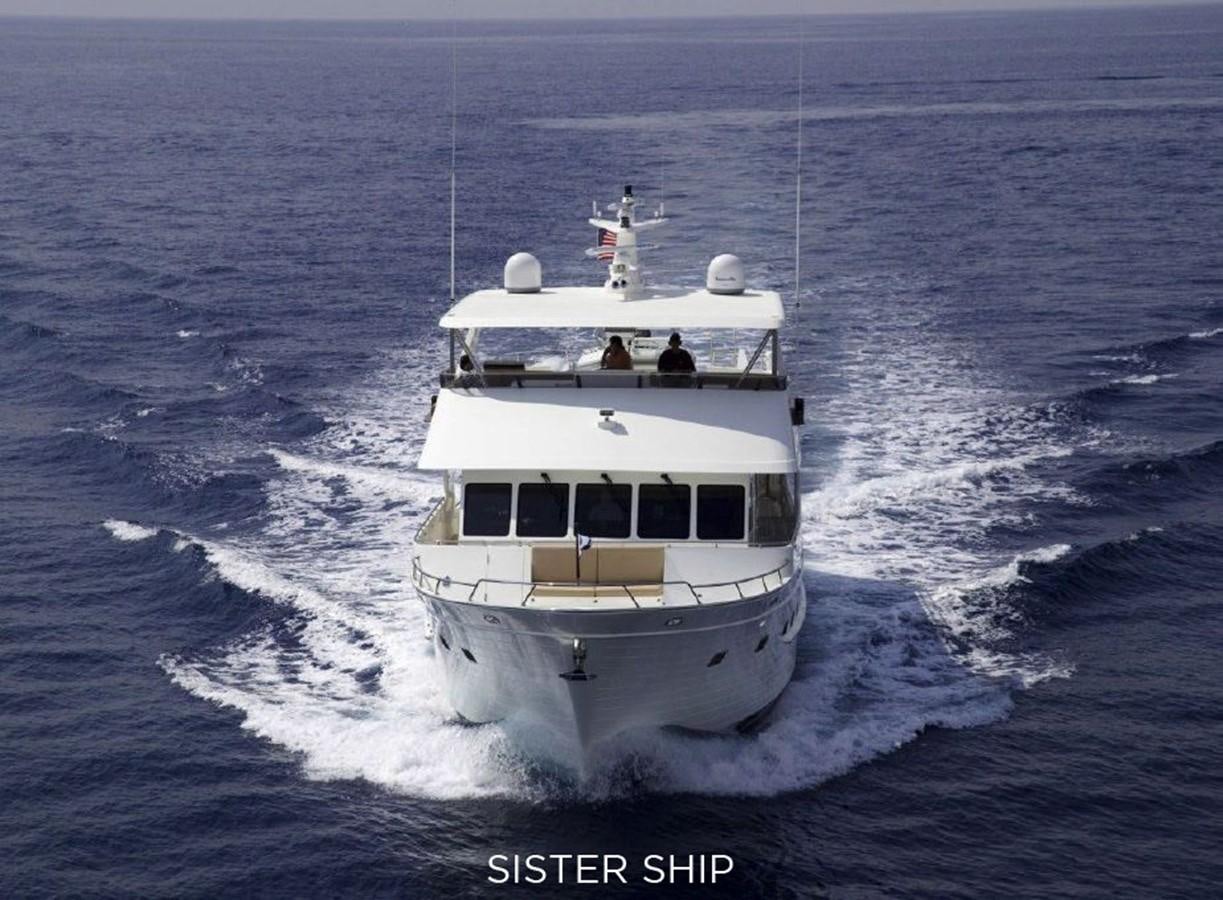 a boat on the water aboard 750 MY Yacht for Sale