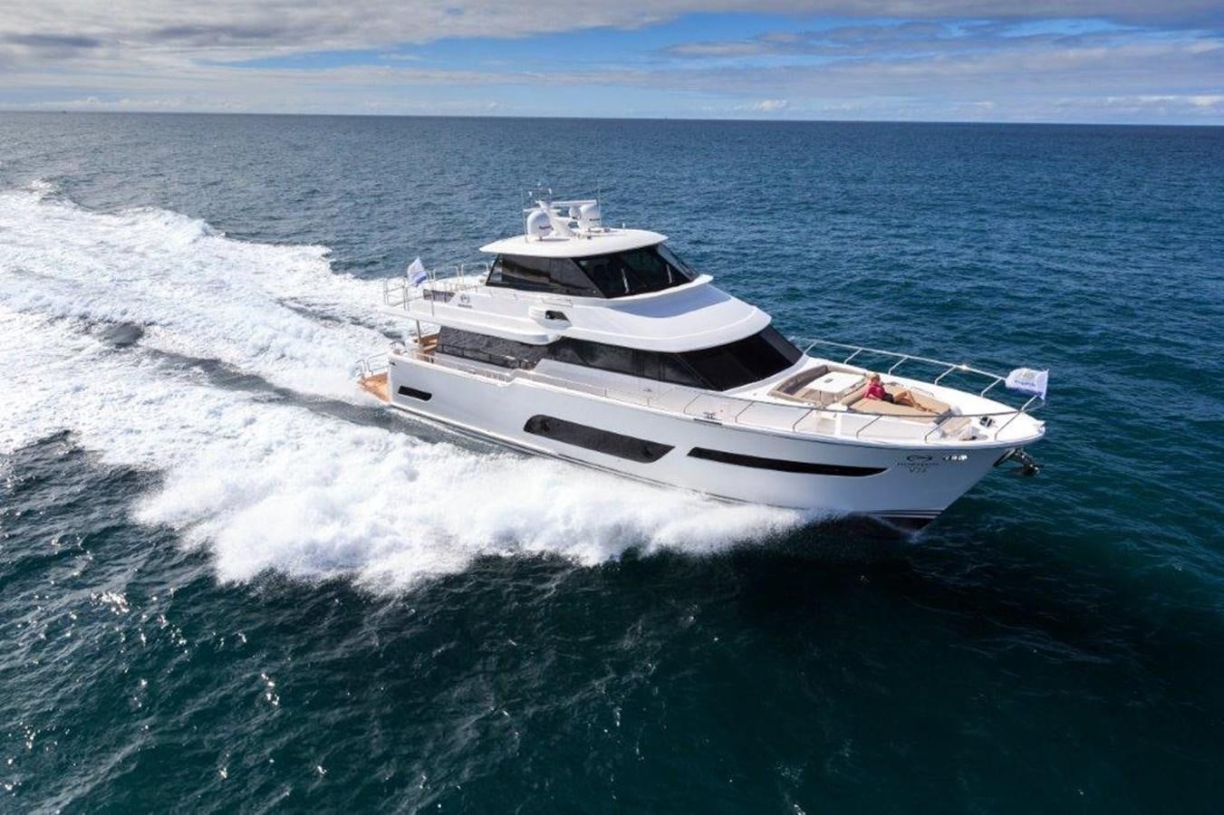 a boat on the water aboard V72 (NEW BOAT SPEC)  Yacht for Sale