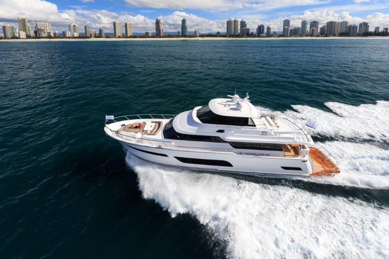 a boat on the water aboard V72 (NEW BOAT SPEC)  Yacht for Sale