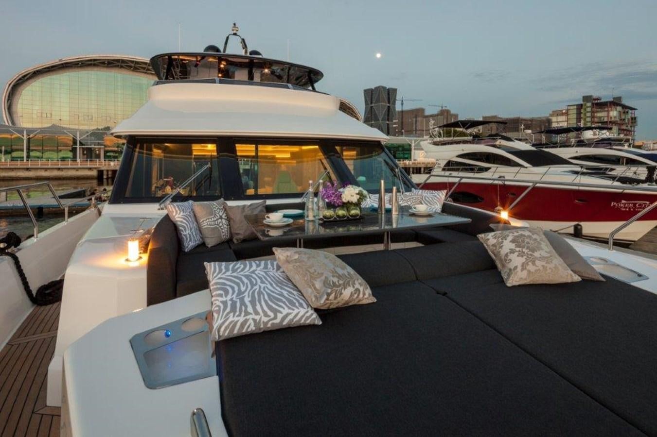 a boat with pillows on it aboard V72 (NEW BOAT SPEC)  Yacht for Sale