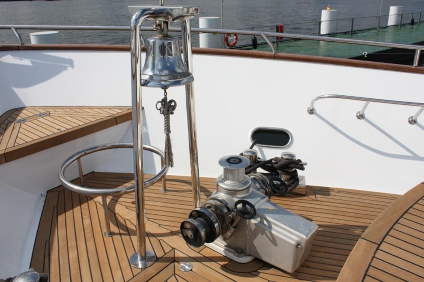 a microscope on a table aboard BOADICEA Yacht for Sale