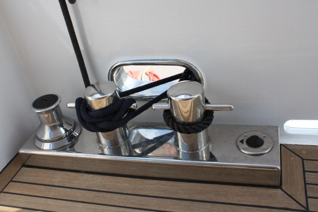 a pot on a stove aboard BOADICEA Yacht for Sale