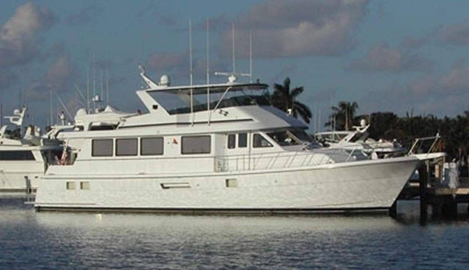 a white boat on the water aboard WHALE'S WAY Yacht for Sale