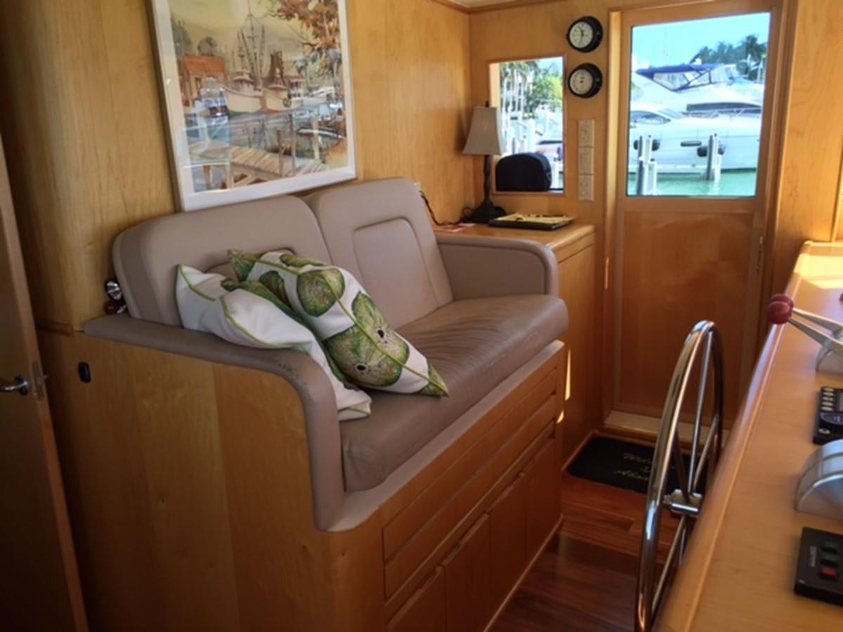 a bed in a room aboard WHALE'S WAY Yacht for Sale