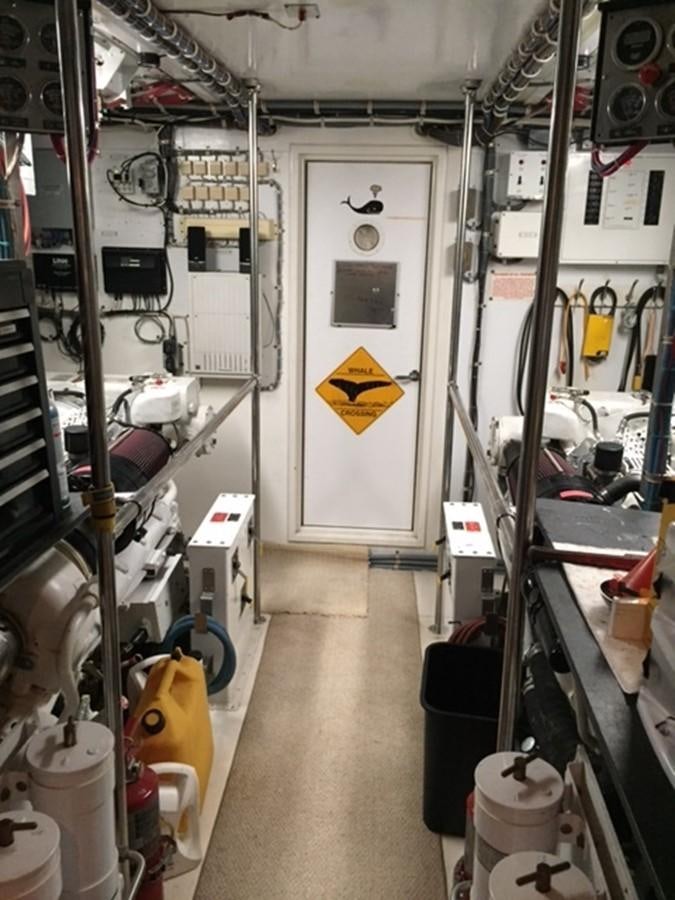 a room with many equipment aboard WHALE'S WAY Yacht for Sale
