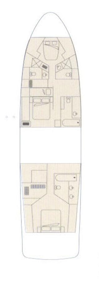 diagram, engineering drawing aboard WHALE'S WAY Yacht for Sale