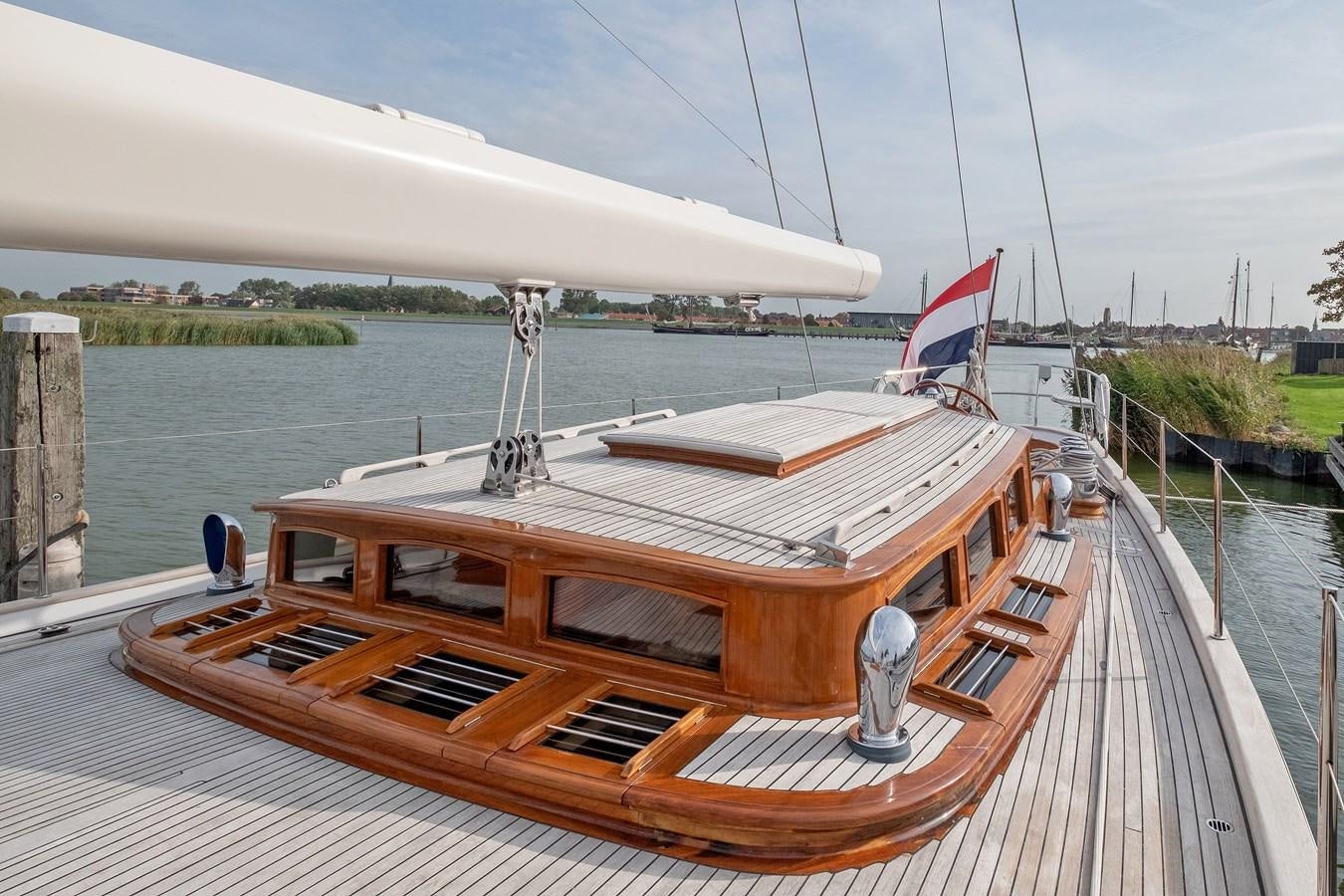 a boat on the water aboard HOEK CLASSIC 73 DIXBAY Yacht for Sale