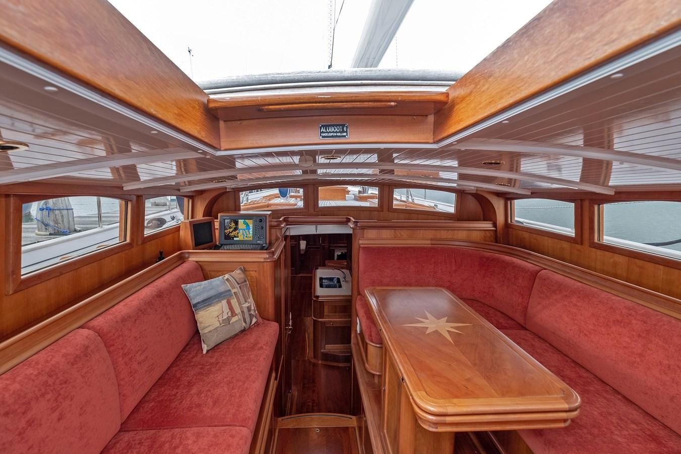inside of a train aboard HOEK CLASSIC 73 DIXBAY Yacht for Sale