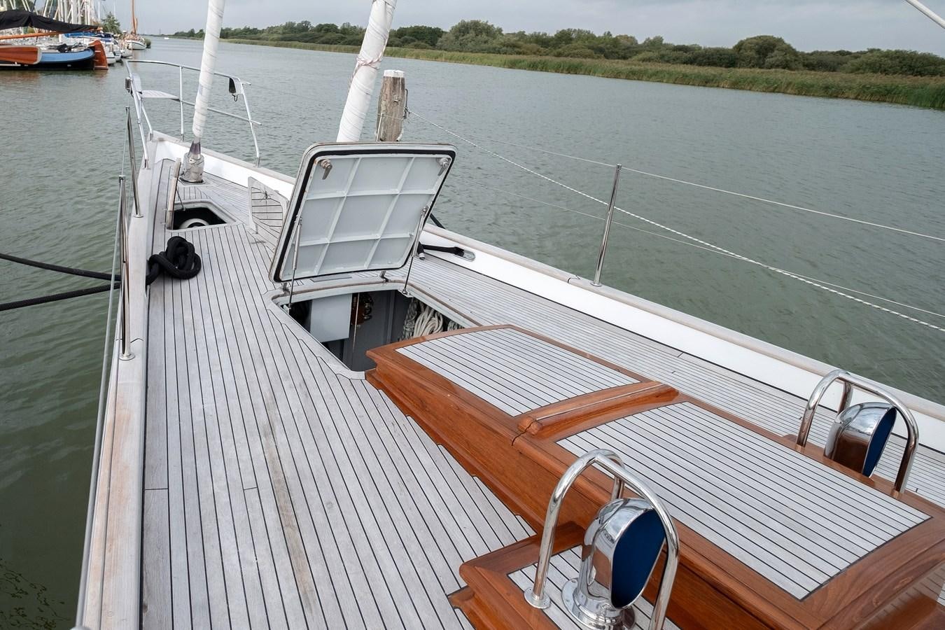 a boat on the water aboard HOEK CLASSIC 73 DIXBAY Yacht for Sale
