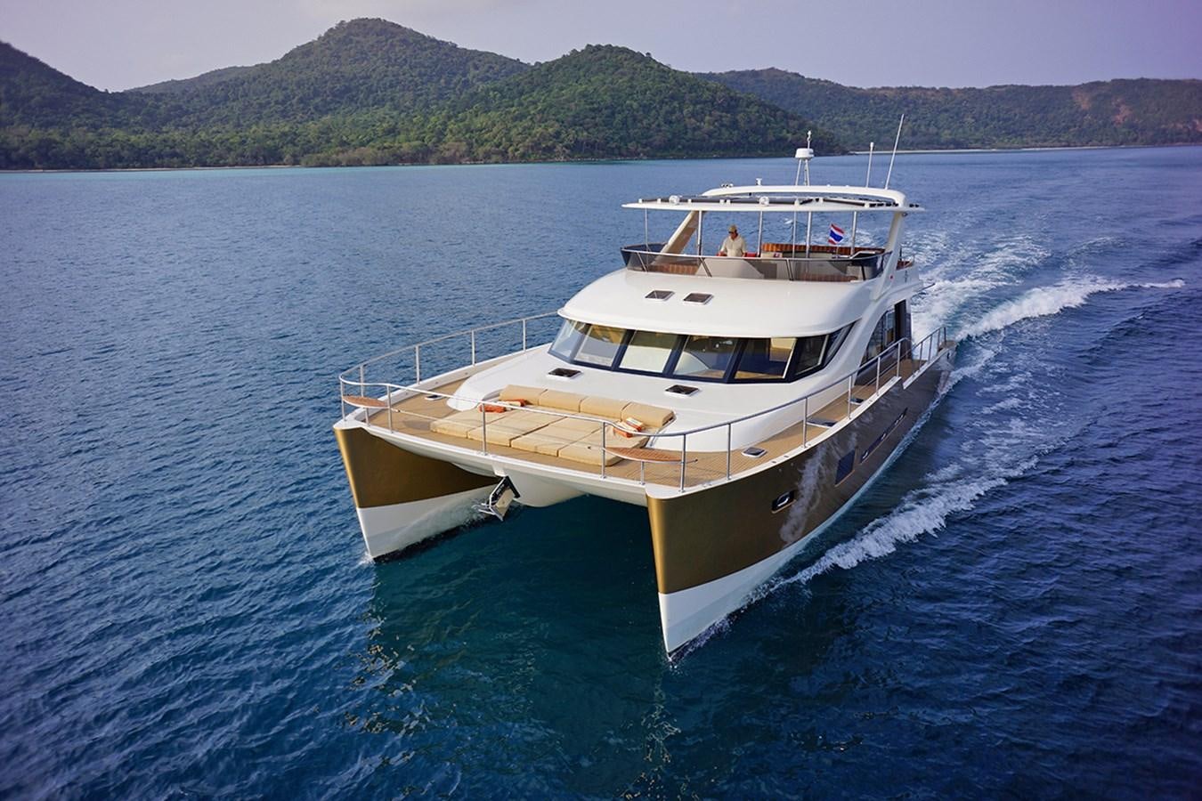 a boat on the water aboard H70 Yacht for Sale