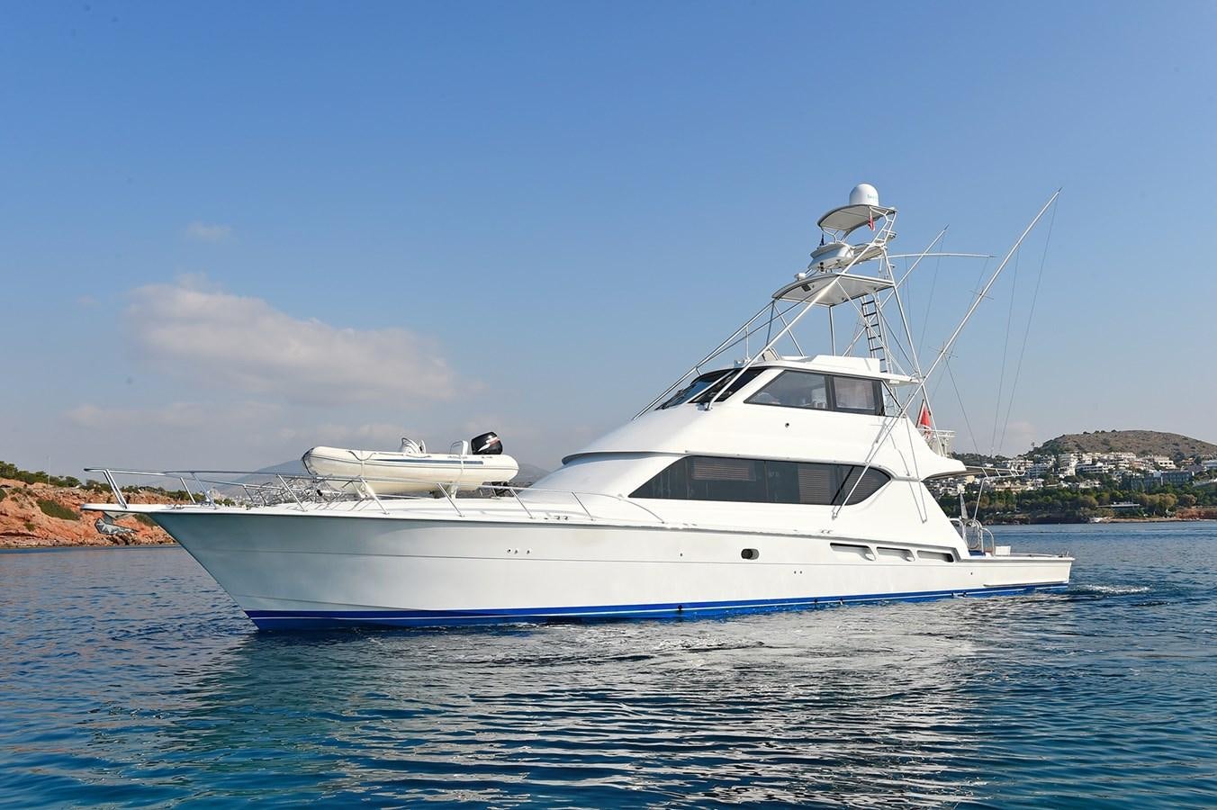 a white yacht in the water aboard AMORE MIO 1 Yacht for Sale