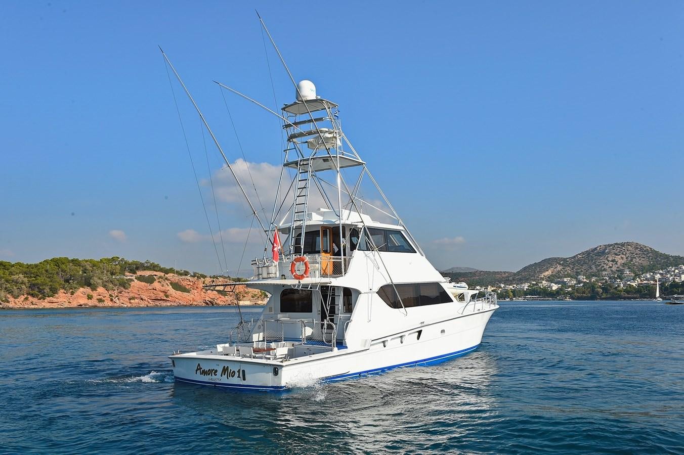a boat on the water aboard AMORE MIO 1 Yacht for Sale