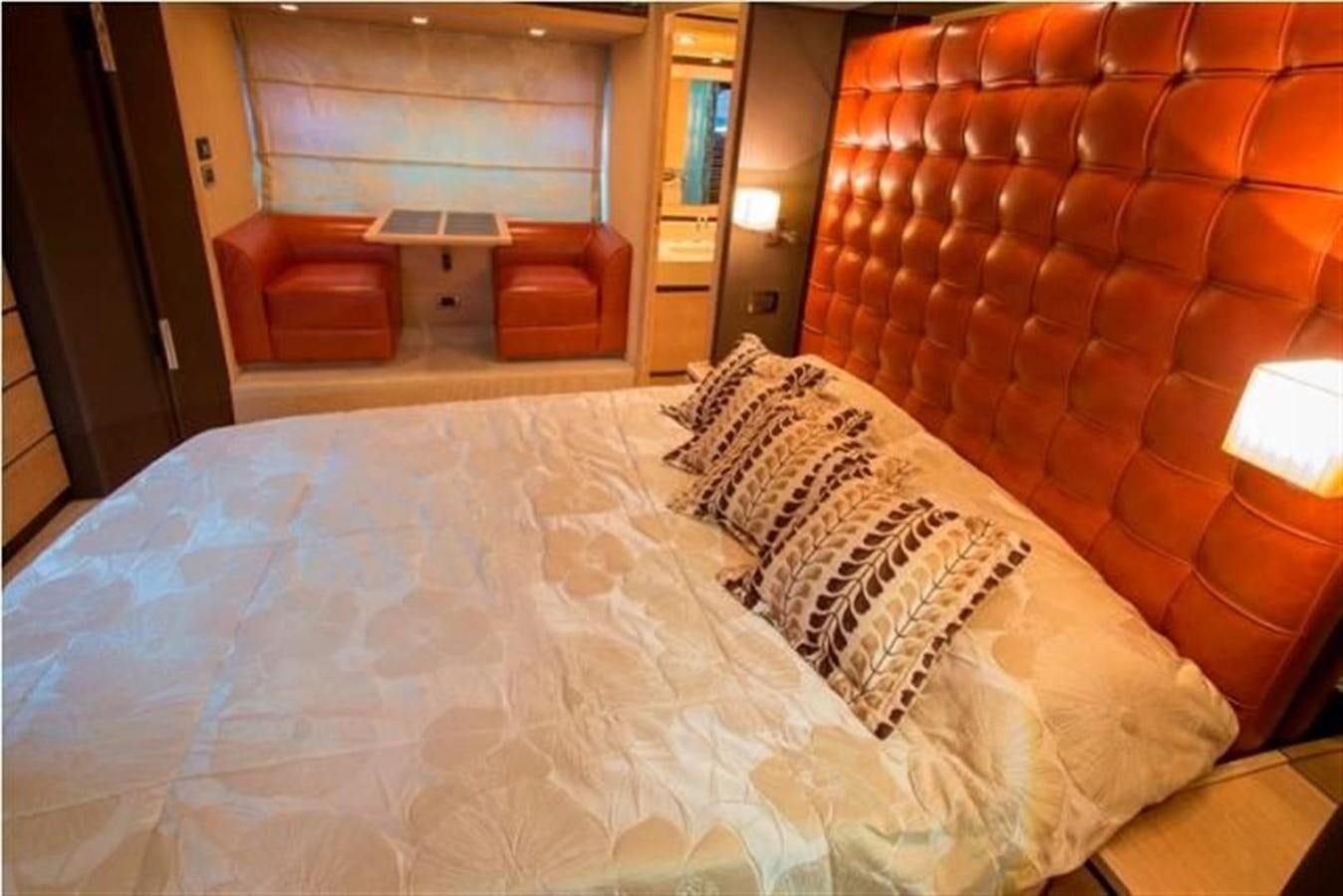 a bed in a room aboard RAMAYA Yacht for Sale