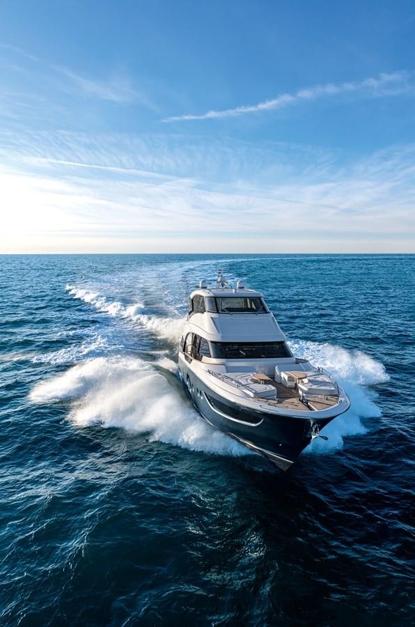 a boat on the water aboard MCY 70 SKYLOUNGE  Yacht for Sale