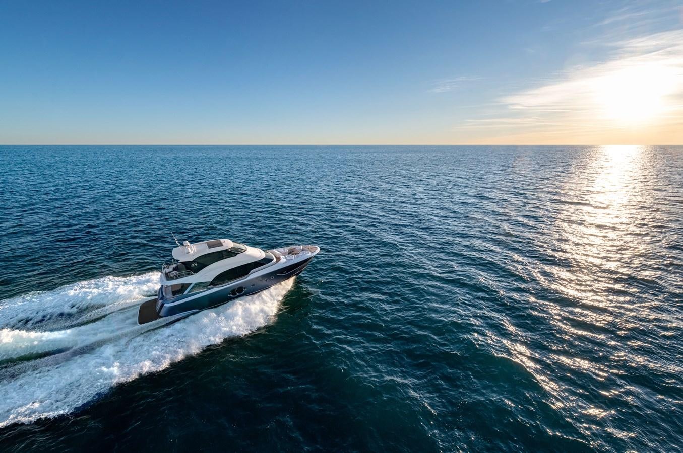 a boat on the water aboard MCY 70 SKYLOUNGE  Yacht for Sale