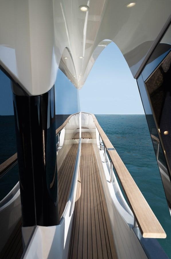 a boat on the water aboard MCY 70 SKYLOUNGE  Yacht for Sale