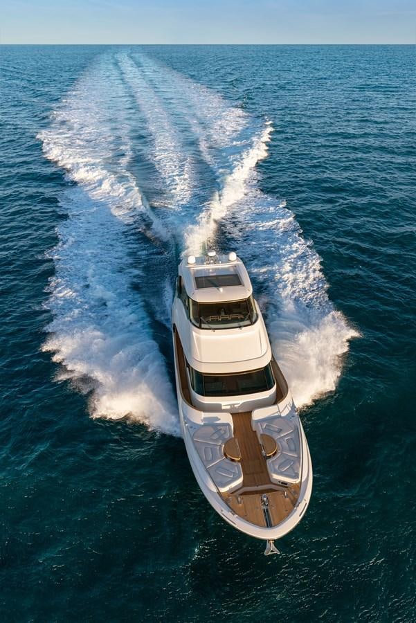 a boat on the water aboard MCY 70 SKYLOUNGE  Yacht for Sale