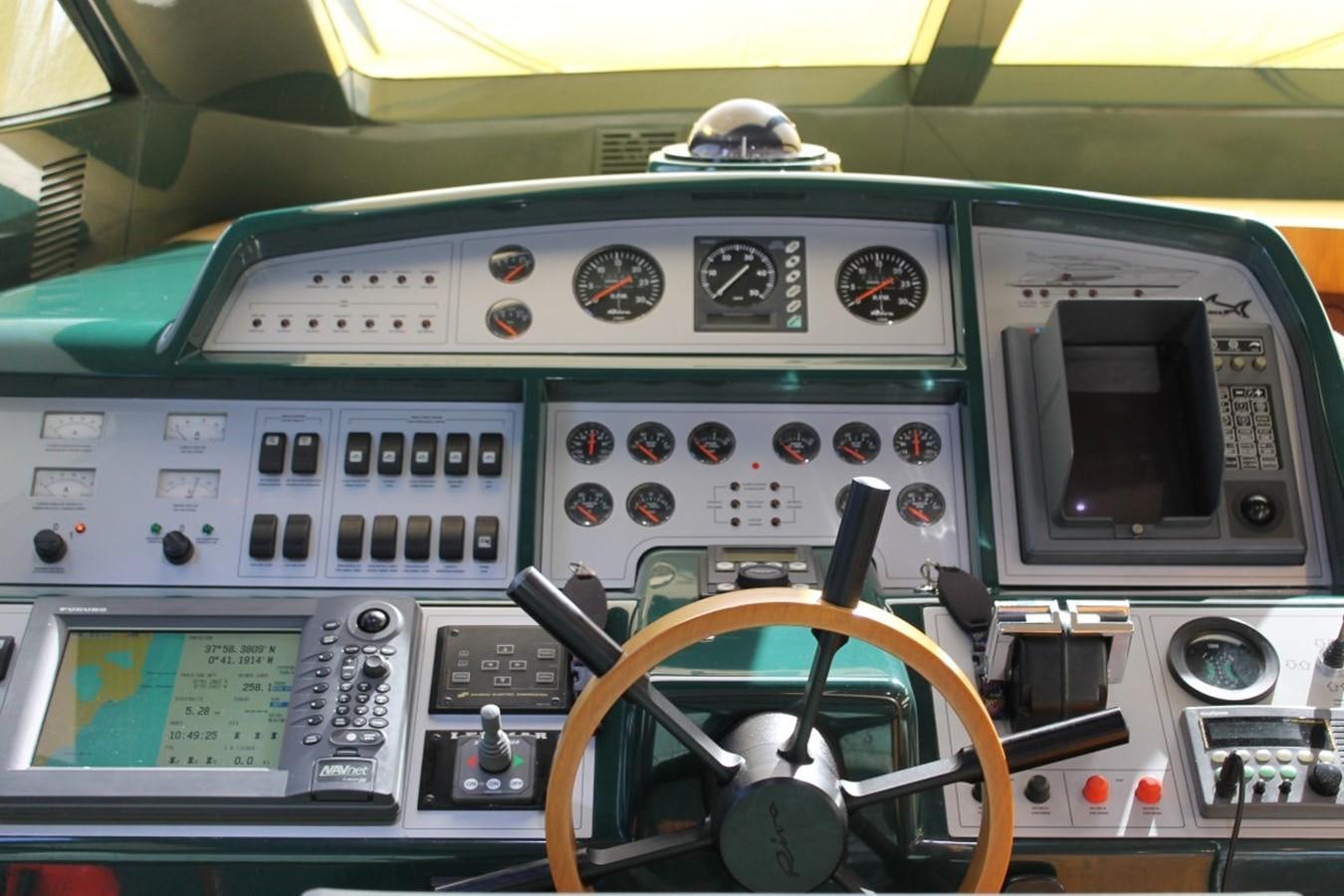 the inside of a vehicle aboard MACAMI Yacht for Sale