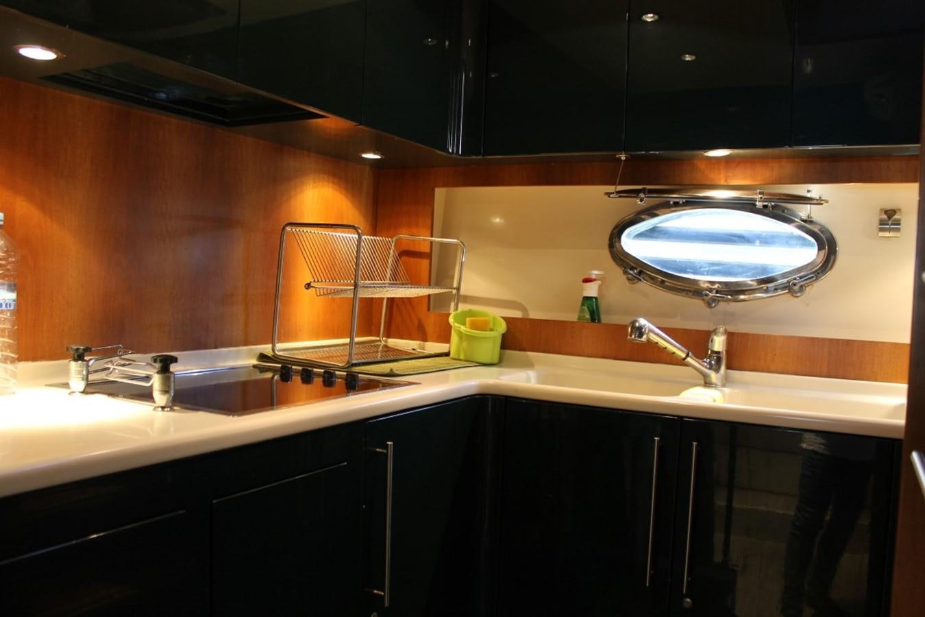 a bathroom with sinks and mirrors aboard MACAMI Yacht for Sale