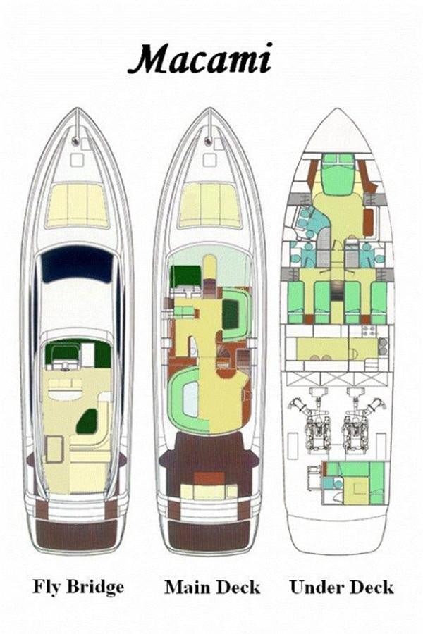 a collage of a city aboard MACAMI Yacht for Sale