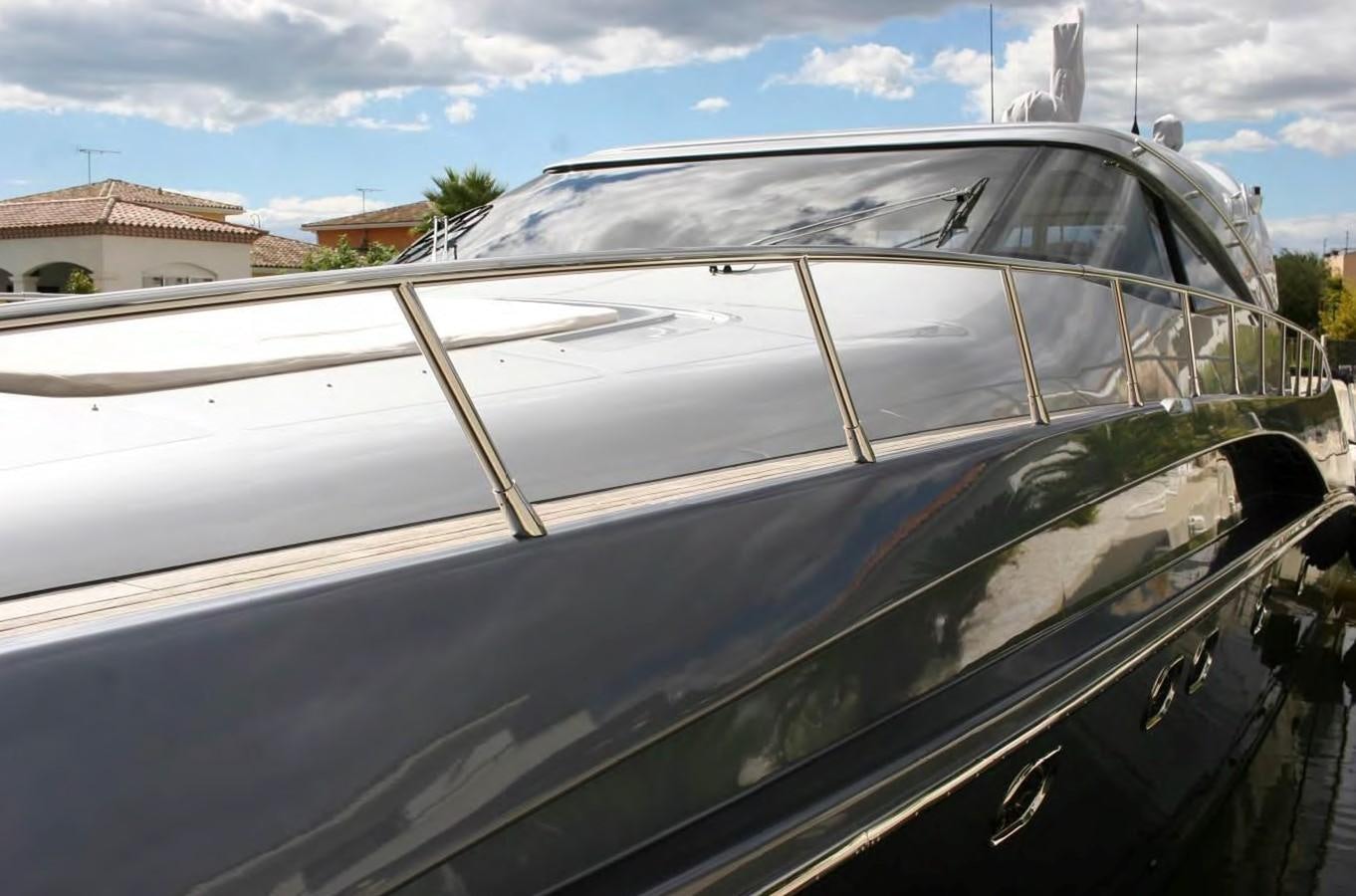 a car with the hood open aboard FOX Yacht for Sale