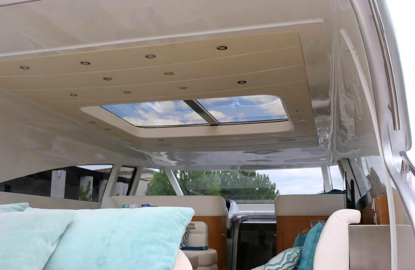 inside of a vehicle aboard FOX Yacht for Sale