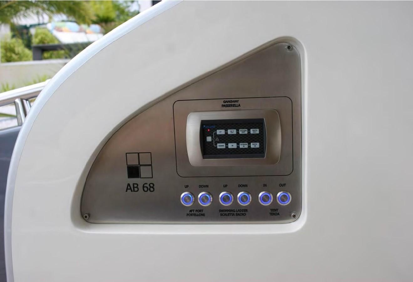 a close-up of a car stereo aboard FOX Yacht for Sale