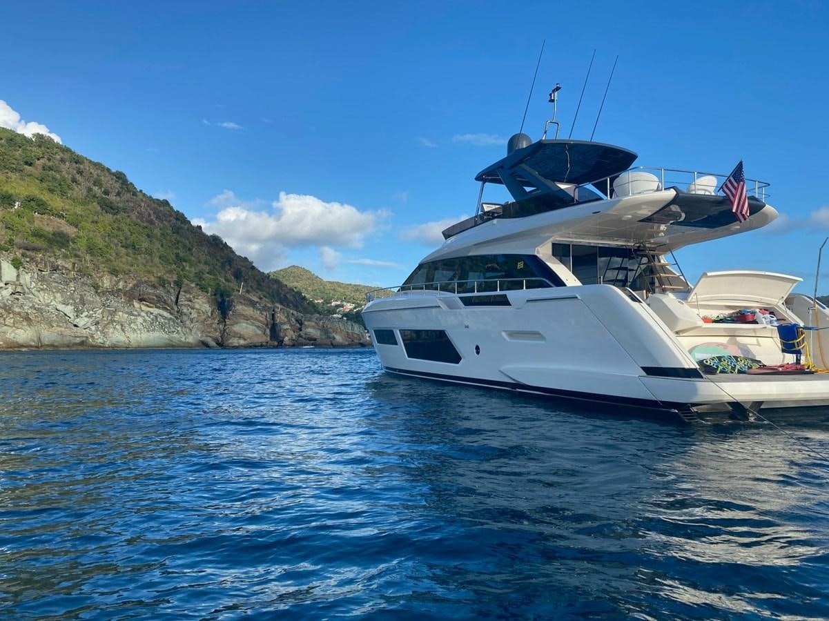 a boat on the water aboard L’ABEILLE Yacht for Sale