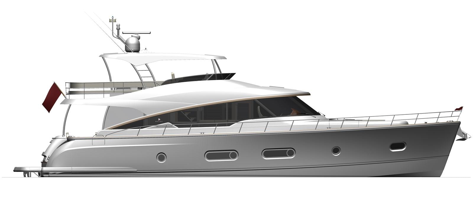 a black and white guitar aboard BELIZE 66 DAYBRIDGE Yacht for Sale