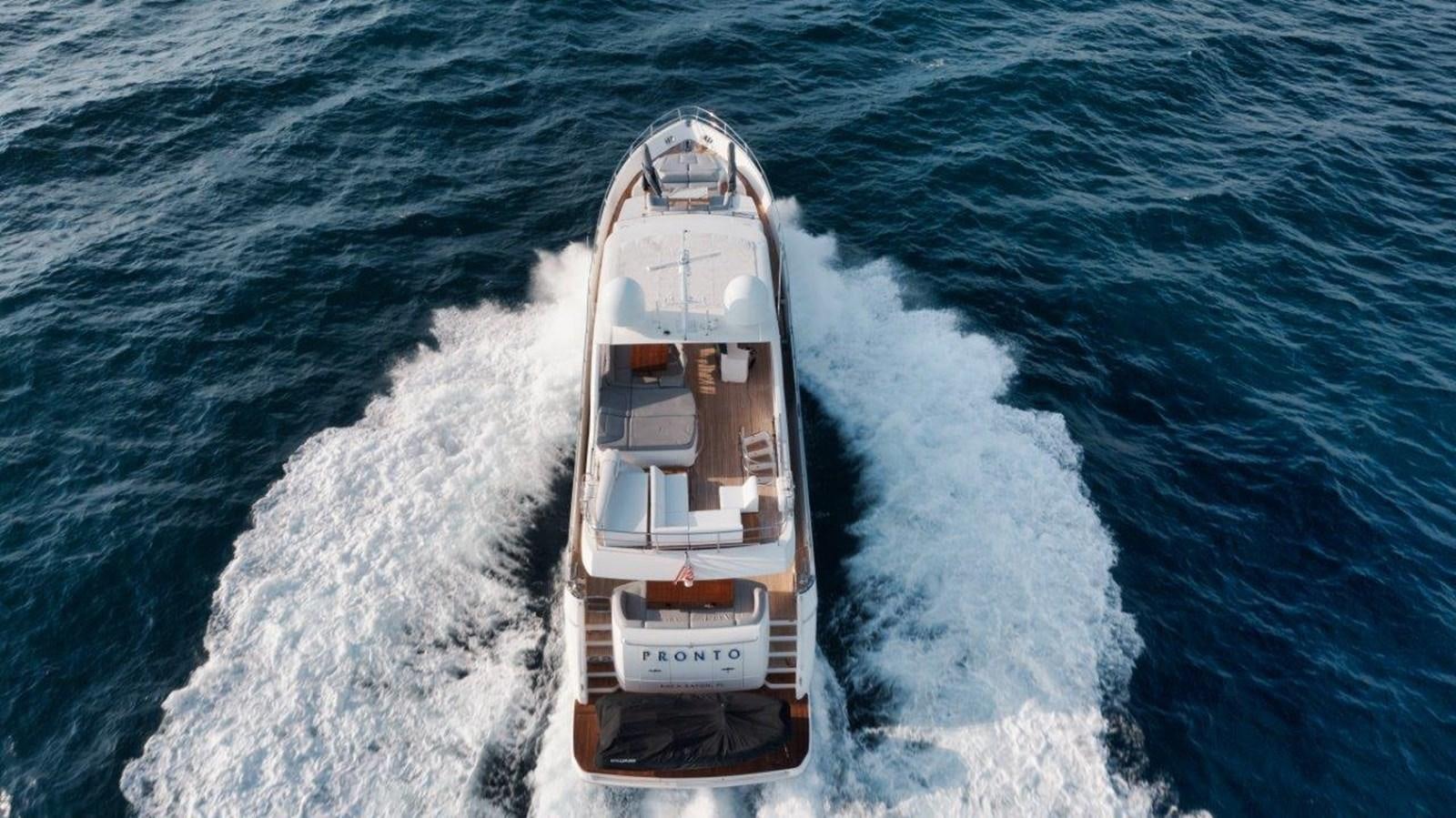 a boat on the water aboard PRONTO Yacht for Sale