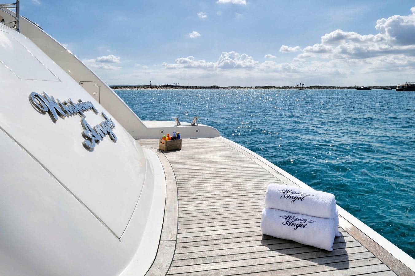 a boat on the water aboard WHISPERING ANGEL Yacht for Sale