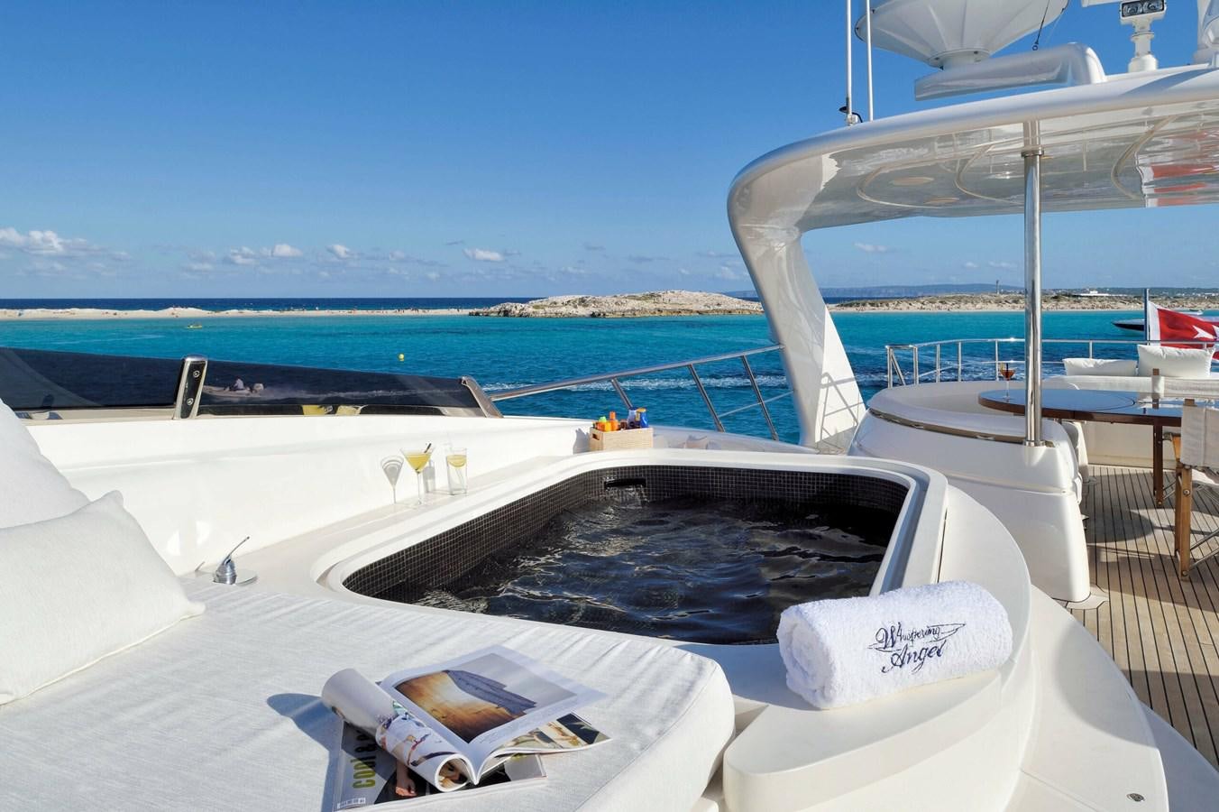 a boat on the water aboard WHISPERING ANGEL Yacht for Sale