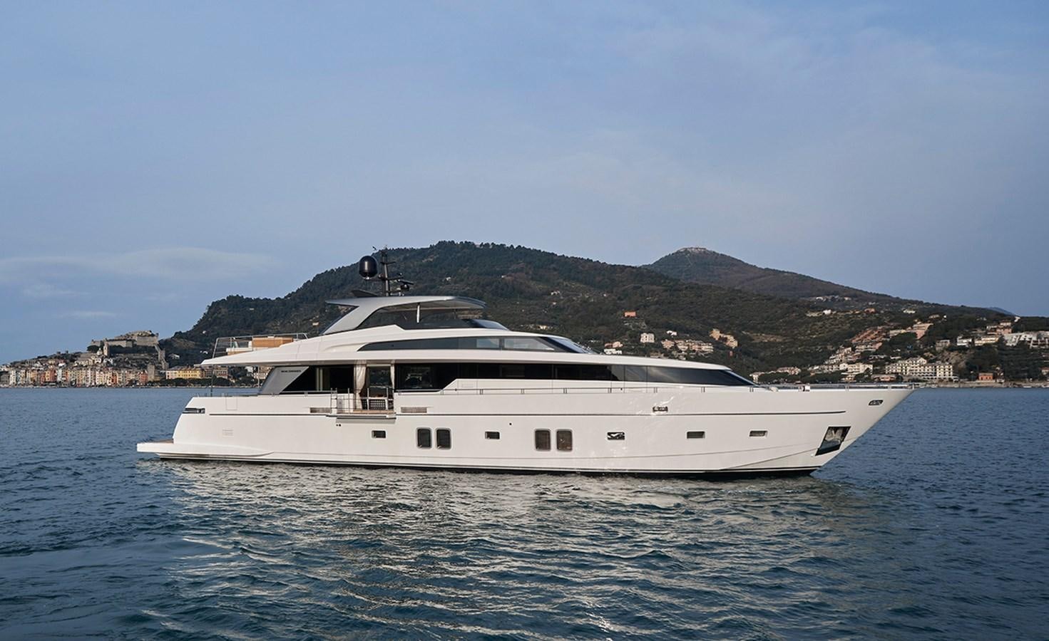 a boat on the water aboard 2016 SANLORENZO SL106 #625 Yacht for Sale