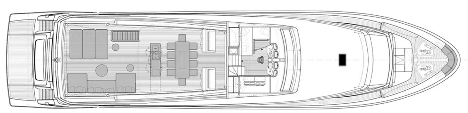 diagram, engineering drawing aboard 2016 SANLORENZO SL106 #625 Yacht for Sale