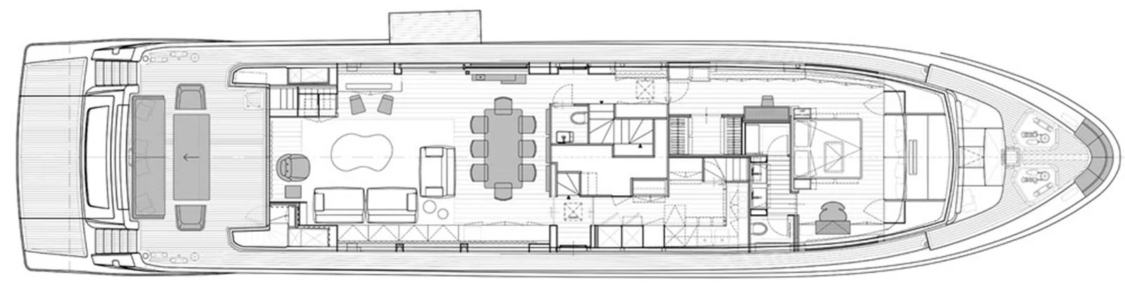diagram, engineering drawing aboard 2016 SANLORENZO SL106 #625 Yacht for Sale