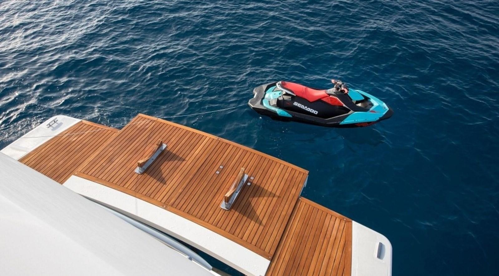 a boat in the water aboard DINAIA Yacht for Charter