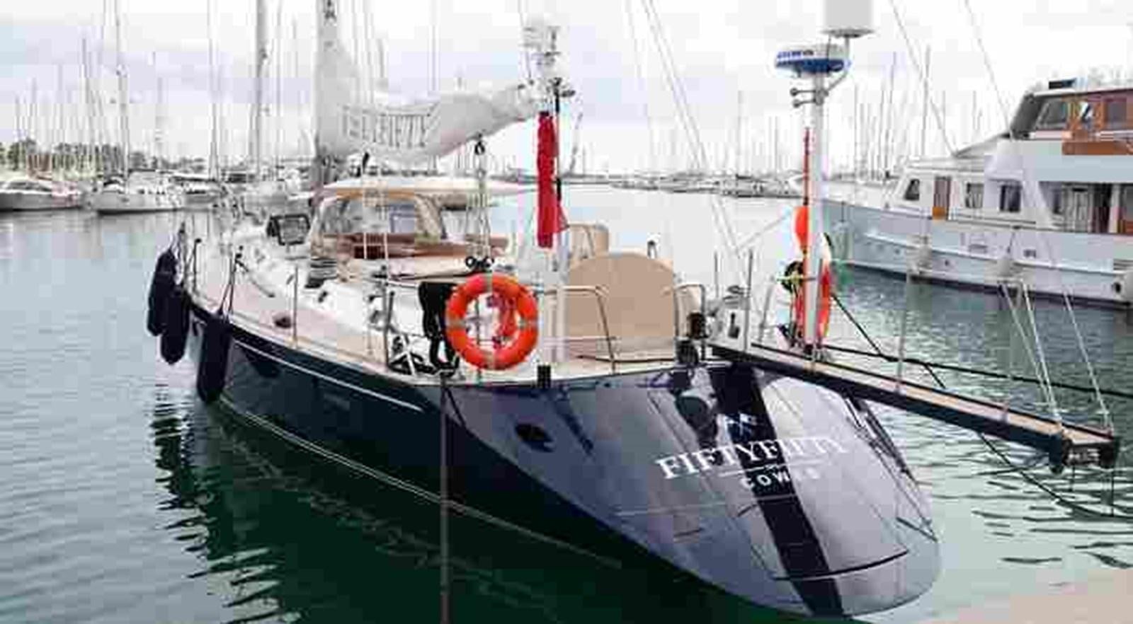 a boat in the water aboard FIFTY FIFTY Yacht for Sale