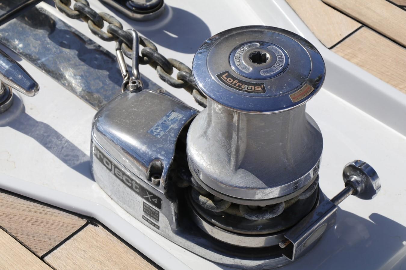 a close-up of a machine aboard VANTAGE Yacht for Sale