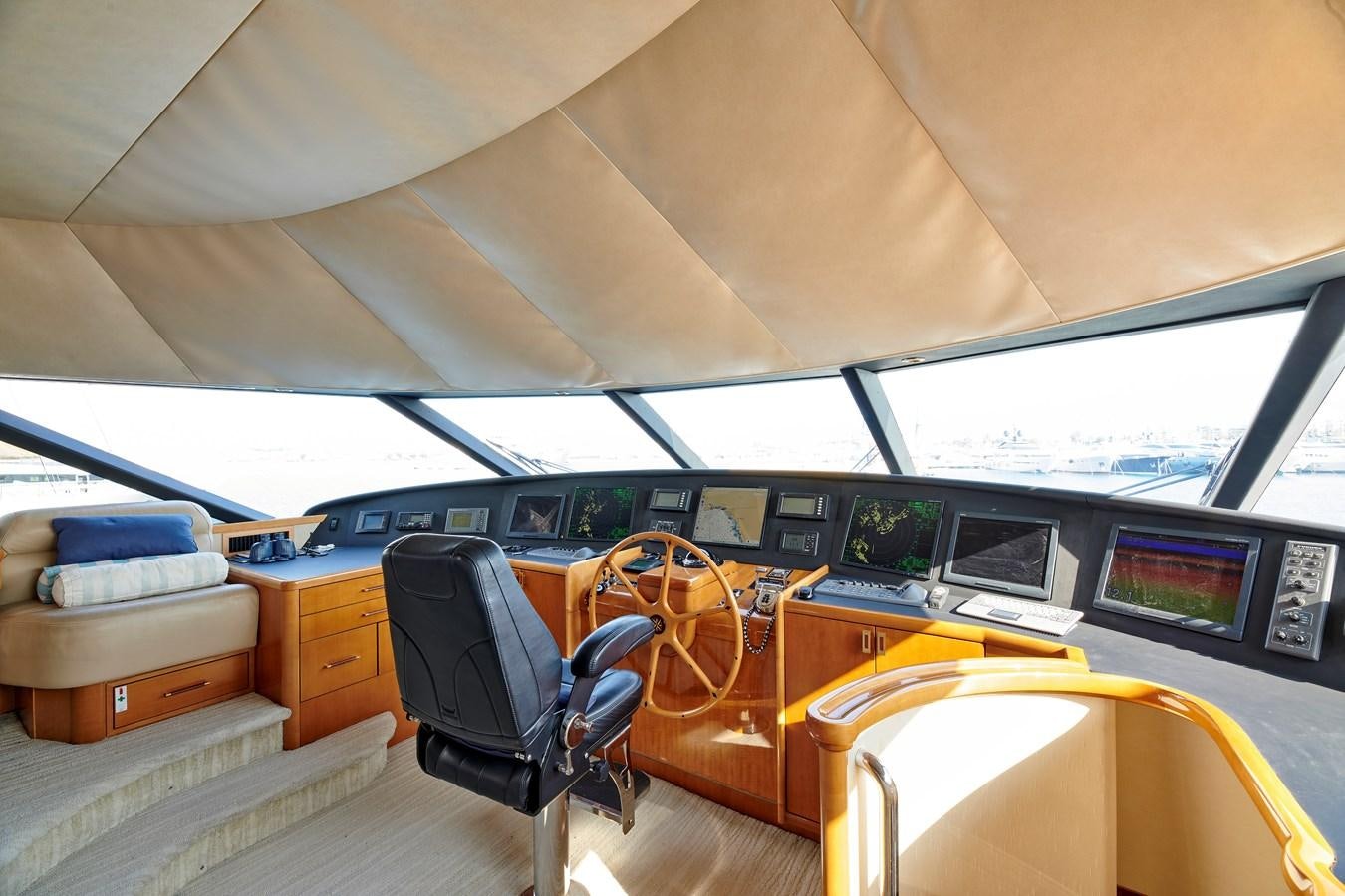 inside of a bus aboard HATATY Yacht for Sale