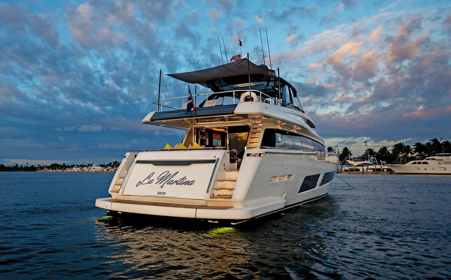 a boat in the water aboard LA MARTINA Yacht for Sale